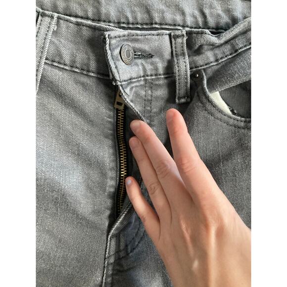 Levi's 511 Jeans Mens 34 x 32 Slim Straight Leg Zip Up Gray Denim Pant (32 x 30) - Picture 8 of 13